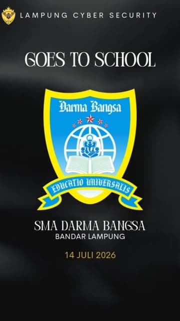 Lampung Cyber Security Goes to School